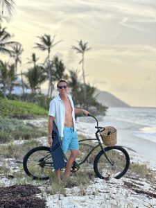 Jeremie on Union Island while rebuilding and creating again
