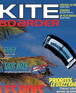 Kiteboarder cover featuring Jeremie Tronet