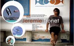 Published profile spread about Jeremie Tronet